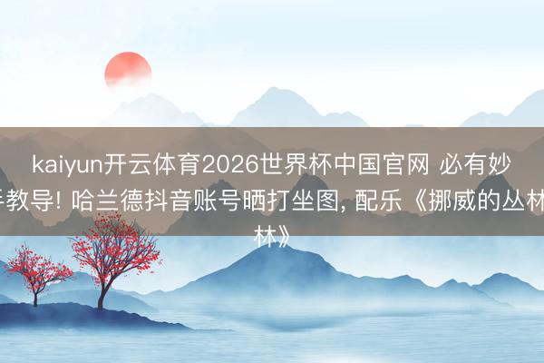 kaiyun开云体育2026世界杯中国官网 必有妙手教导! 哈兰德抖音账号晒打坐图， 配乐《挪威的丛林》