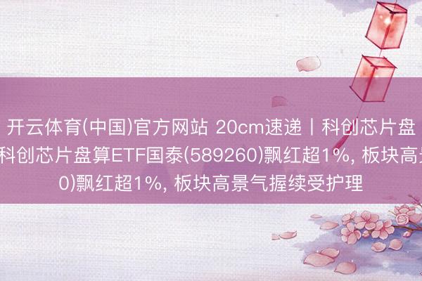 开云体育(中国)官方网站 20cm速递丨科创芯片盘算赛说念上扬， 科创芯片盘算ETF国泰(589260)飘红超1%， 板块高景气握续受护理